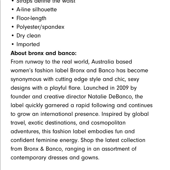 Bronx and Banco dress/gown - Picture 5 of 5